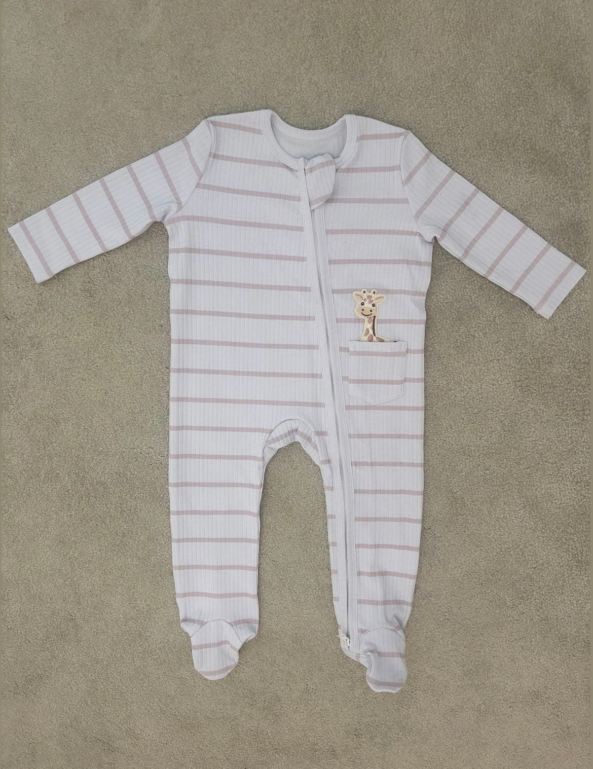 Giraffe Print Sleepsuit
