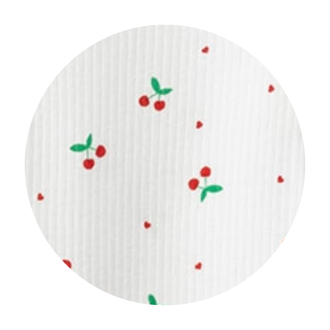 Cherry Imprinted Baby Romper