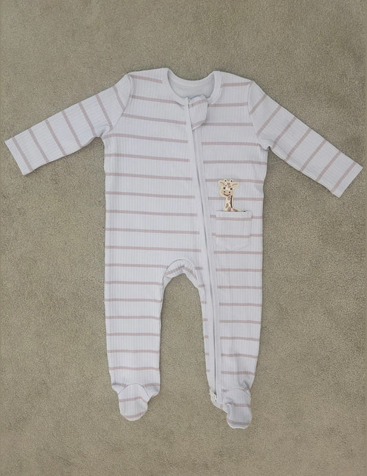 Giraffe Print Sleepsuit