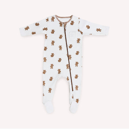 Our Bear Sleepsuit – 100% Organic Cotton
