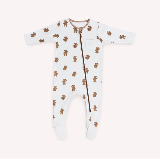 Our Bear Sleepsuit – 100% Organic Cotton