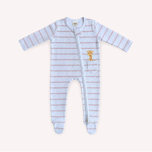 Giraffe Print Sleepsuit